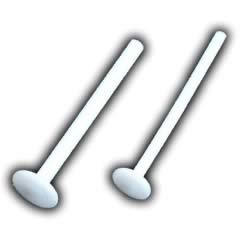 [ 16G 14G テフロン ボディピアス ] テフロンラブレット 16ゲージ 14ゲージ 14Ga 16Ga ボディーピアス 金属アレルギーなし メンズ レディース 軟骨 耳 トラガス リップ ヘリックス 平ら フラット ケア トラブル 白 ホワイト 柔らかい 曲がる ソフト ファースト セカンド