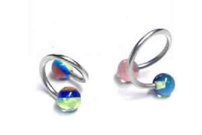 [ 16G スパイラルバーベル ] キャンディボール スパイラル ツイストバーベル 16ゲージ 16GA ボディピアス サージカルステンレス316L メンズ レディース 回る スクリュー スクリュウ ネジボール へそ 耳 軟骨 クチ 口 臍 ヘリックス アクリル プラスチック プラスティック