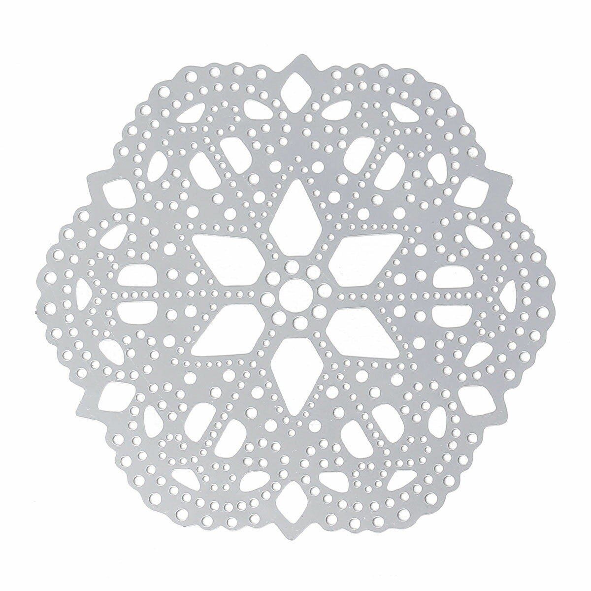 雪の結晶 スノークリスタルステンレスパーツ 1個販売 ステンレス304 星 スター 六芒星 ピアス イヤリング 部品 チャームパーツ 手作り フリマ ペンダント...