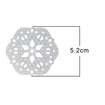 雪の結晶 スノークリスタルステンレスパーツ 1個販売 ステンレス304 星 スター 六芒星 ピアス イヤリング 部品 チャームパーツ 手作り フリマ ペンダント 金具 DIY 手芸 ハンドメイド デザインパーツ オリジナルアクセサリーを作る メンズ レディース プレゼント ギフト DIY