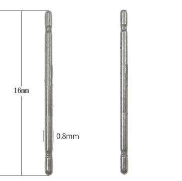 DIY用ステンレスピアスポスト ストレート ロングタイプ 1個販売 16mm 20G 20ゲージ 0.8mm スタッドピアス キャッチピアス 棒 真っ直ぐ 突き刺す 刺す 長いステンレススティール パーツ ハンドメイド ピアス作り 手作り 金具 ピアスシャフト 指すだけ 激安 初めて フリマ 卸