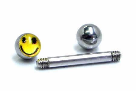 [ 16G ] スマイル ストレートバーベル 16ゲージ ボディピアス 軟骨 ヘリックス トラガス アンテナ サージカルステンレス316L メンズ レディース ファーストピアス セカンドピアス 内径 長い 短い 両側ネジキャッチ ボディーピアス スマイルクン スマイル君 ニコちゃん