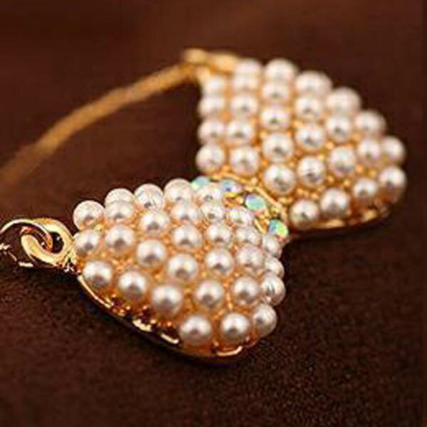 ピンキーボウタイパールネックレス 真珠 レディース 女子 大人 女性 結婚式 入学式 卒業式 パーティ 女子会 ゴールド 金メッキ 高級 プレゼント ギフト チ...