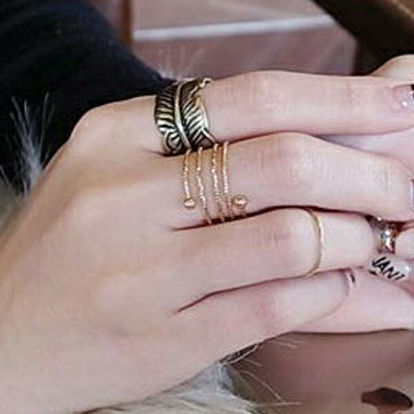 ネイティブファランジリング 3本セット 指輪 ファランジリング チップリング メンズ レディース フォー..