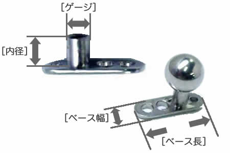 ピアス専門ショップGreen Piercingのダーマルアンカー（コーン） 14G 14ゲージ ダーマルアンカー ボディピアス 埋め込み インプラント 皮膚に入る部分もデザイン部分もチタン製 メンズ レディース 皮膚の下に埋め込む ニッケルフリー｜アングル3