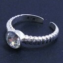 シュガージュエルトゥリング シルバー925 スターリングシルバー シルバーリング 足の指輪 トーリング 足のリング ピンキーリング フリーサイズ レディース メ...