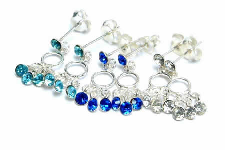 Rakuten - [シルバーピアス]ピュアジュエルチャームピアス/1ペア販売 両耳 キャッチピアス シルバー925 ジルコニア スターリングシルバー メンズ レディース 高級 オリジナル 耳 軟骨 20G 20ゲージ