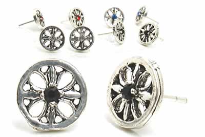 [シルバーピアス]クロスボールピアスwithジュエル/1ペア販売 両耳 キャッチピアス シルバー925 十字架 ジルコニア ジュエル スターリングシルバー メンズ レディース 高級 オリジナル 耳 軟骨 20G 20ゲージ(4)