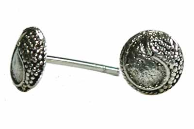 Opal - ワイルド陰陽スタッドピアス/1ペア た20G 20ゲージ 両耳 シルバー925 スターリングシルバー シルバーピアス キャッチピアス メンズ レディース 高級 オリジナル 耳たぶ 軟骨 太極図 インヤン 男性 女性 高級 プレゼント 銀色 人気 おしゃれ ギフト 彼氏 彼女 耳 軟骨 ロブ