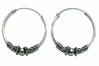 ［シルバー925］ダブルギアボールリングピアス/1ペア 両耳 シルバーピアス スターリングシルバー メンズ レディース 大きめのフープピアス 耳たぶ 軟骨 20G 20ゲージ オリジナル 高級 プレゼント