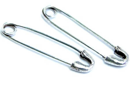 シルバー925 安全ピン シルバーピアス(M) 1ペア(2個) 普通 シルバー925 リングピアス 安ピン スターリングシルバー 20G 20ゲージ メンズ レ...