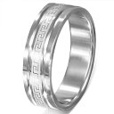 サーカスリング(LRC406)サイズ/23号/26号 永遠 フォーエバー エターナル ギリシャ文字 ステンレスリング 指輪 サージカルステンレス316L 低アレ...