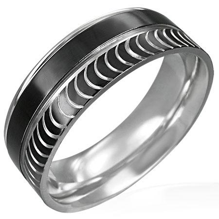 ブラックカッティングステンレスリング(VRR049)サイズ/24号 黒色 ユニーク 指輪 サージカルステンレス316L メンズ レディース ペアリング プレゼント ギフト 結婚 婚約 記念日 誕生日 ピンキーリング ファランジリング ブラックカッティングステンレスリング(VRR049)サイズ/24号 黒色 ユニーク 指輪 サージカルステンレス316L メンズ レディース ペアリング プレゼント ギフト 結婚 婚約 記念日 誕生日 ピンキーリング ファランジリング