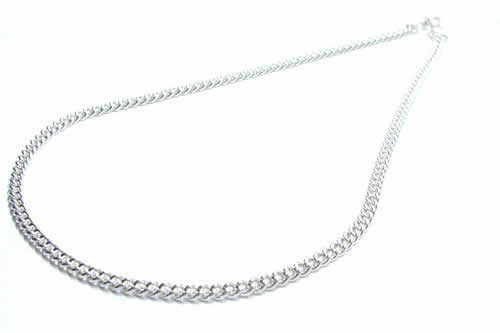 フォックステール シルバーチェーン(L)/長さ:40cm シルバー925 スターリングシルバー 92.5% 本物 高級 銀 シルバーアクセサリー ジュエリー 首...