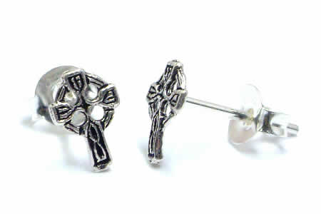 ケルトクロススタッドピアス/1ペア 小さい十字架ピアス 20G 20ゲージ 両耳 シルバー925 スターリングシルバー シルバーピアス キャッチピアス メンズ レディース 高級 オリジナル 耳たぶ 軟骨