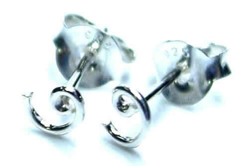 ピアス専門ショップGreen Piercingのスクロールスタッドピアス/1ペア販売 両耳 シンプル ツイスト スパイラル 回転 シルバー925 スターリングシルバー 銀のピアス 高級 オリジナル シルバーピアス メンズ レディース 耳 軟骨 20G 20ゲージ おもしろ 個性的 ユニーク 面白｜アングル2