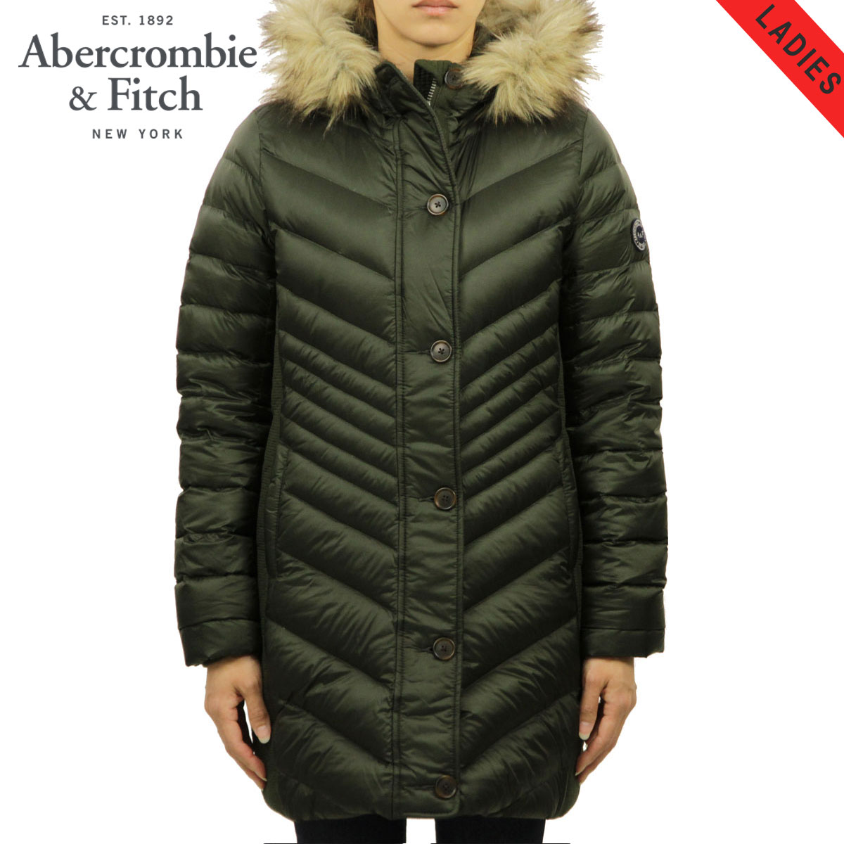  アバクロ アウター レディース 正規品 Abercrombie＆Fitch ジャケット ダウンコート DOWN-FILLED PARKA 144-442-0586-330 父の日 プレゼント ラッピング