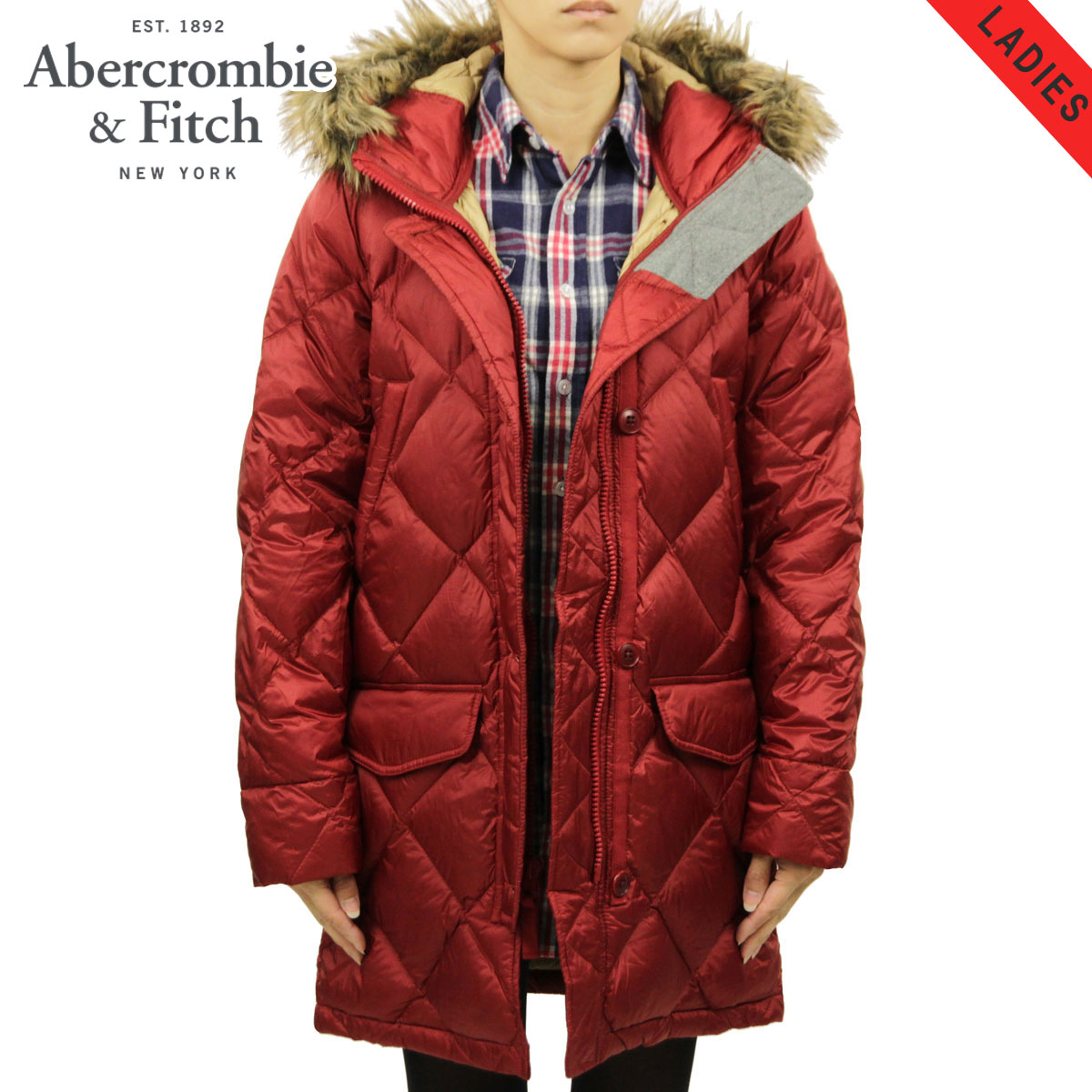 【ポイント10倍 5/9 20:00～5/16 1:59】 アバクロ アウター レディース 正規品 Abercrombie＆Fitch ジャケット ダウンコート Down-Fill..