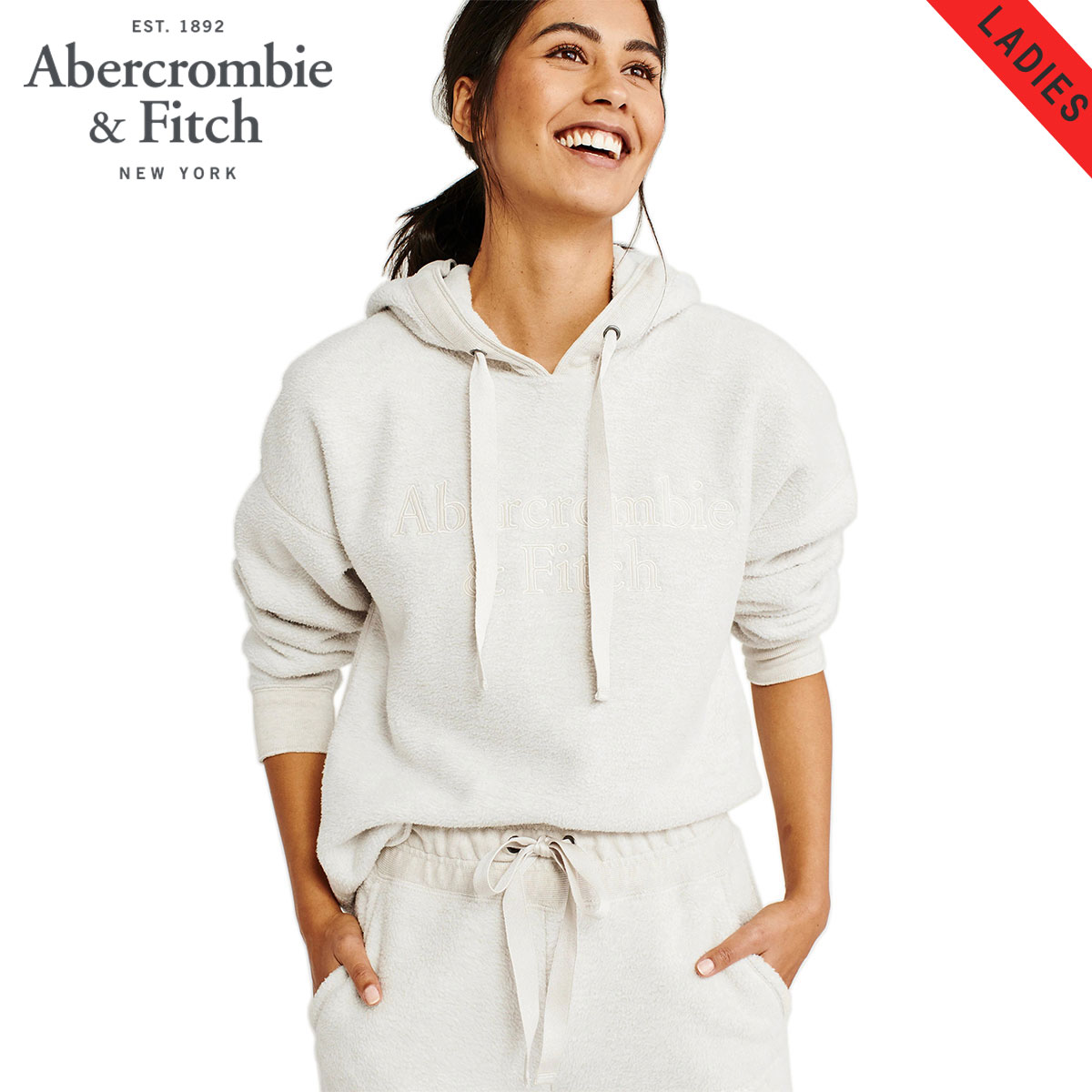 【ポイント10倍 5/9 20:00～5/16 1:59】 アバクロ パーカー レディース 正規品 Abercrombie＆Fitch プルオーバーパーカー Fleece Hoodie 152-524-0107-178