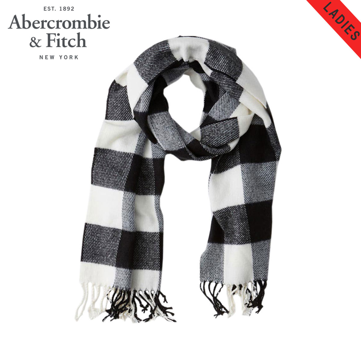 アバクロ マフラー メンズ レディース 正規品 Abercrombie&Fitch ストール Blanket Scarf 154-540-0484-107