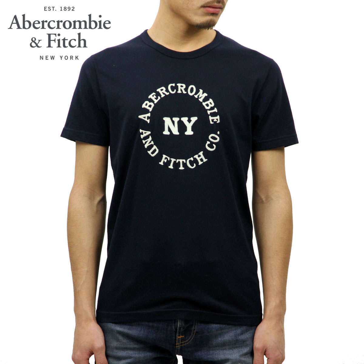 【販売期間 4/23 10:00〜4/28 09:59】 アバクロ Tシャツ 正規品 Abercrombie＆Fitch 半袖Tシャツ LOGO TEE 123-238-2280-200