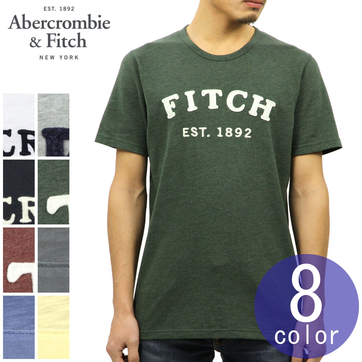 アバクロ Tシャツ 正規品 Abercrombie＆Fitc