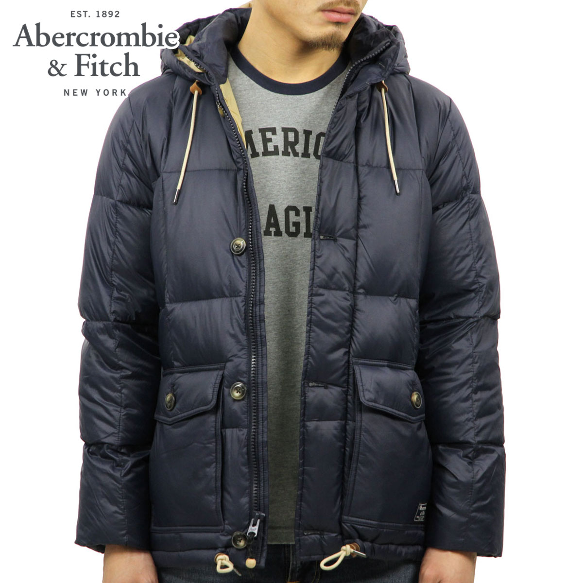 アバクロ アウター メンズ 正規品 Abercrombie＆Fitch ジャケット ダウンジャケット DOWN-FILLED PUFFER COAT 132-327-0407-200の商品画像