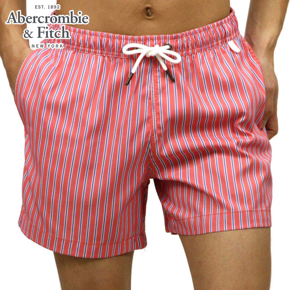  アバクロ 水着 メンズ 正規品 Abercrombie＆Fitch スイムパンツ CLASSIC TRUNKS 5 Inseam Short-Length 133-350-0597-504 父の日 プレゼント ラッピング