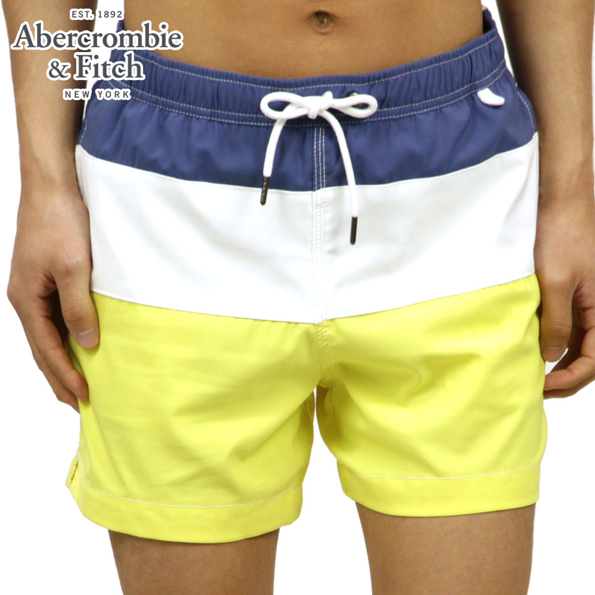 アバクロ 水着 メンズ 正規品 Abercrombie＆Fitch スイムパンツ CLASSIC TRUNKS 5-Inseam Short-Length 133-350-0585-224 1