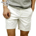 AoN V[gpc Y Ki AbercrombieFitch n[tpc {gX PLAINFRONT MID-LENGTH SHORTS Inseam7 128-283-0761-100