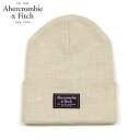 【ポイント10倍 5/9 20:00～5/16 1:59】 アバクロ キャップ メンズ レディース 正規品 Abercrombie＆Fitch 帽子 ビーニー ニットキャップ LOGO TURN UP BEANIE 112-200-0273-110