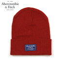 アバクロ キャップ メンズ レディース 正規品 Abercrombie＆Fitch 帽子 ビーニー ニットキャップ LOGO TURN UP BEANIE 112-200-0277-500