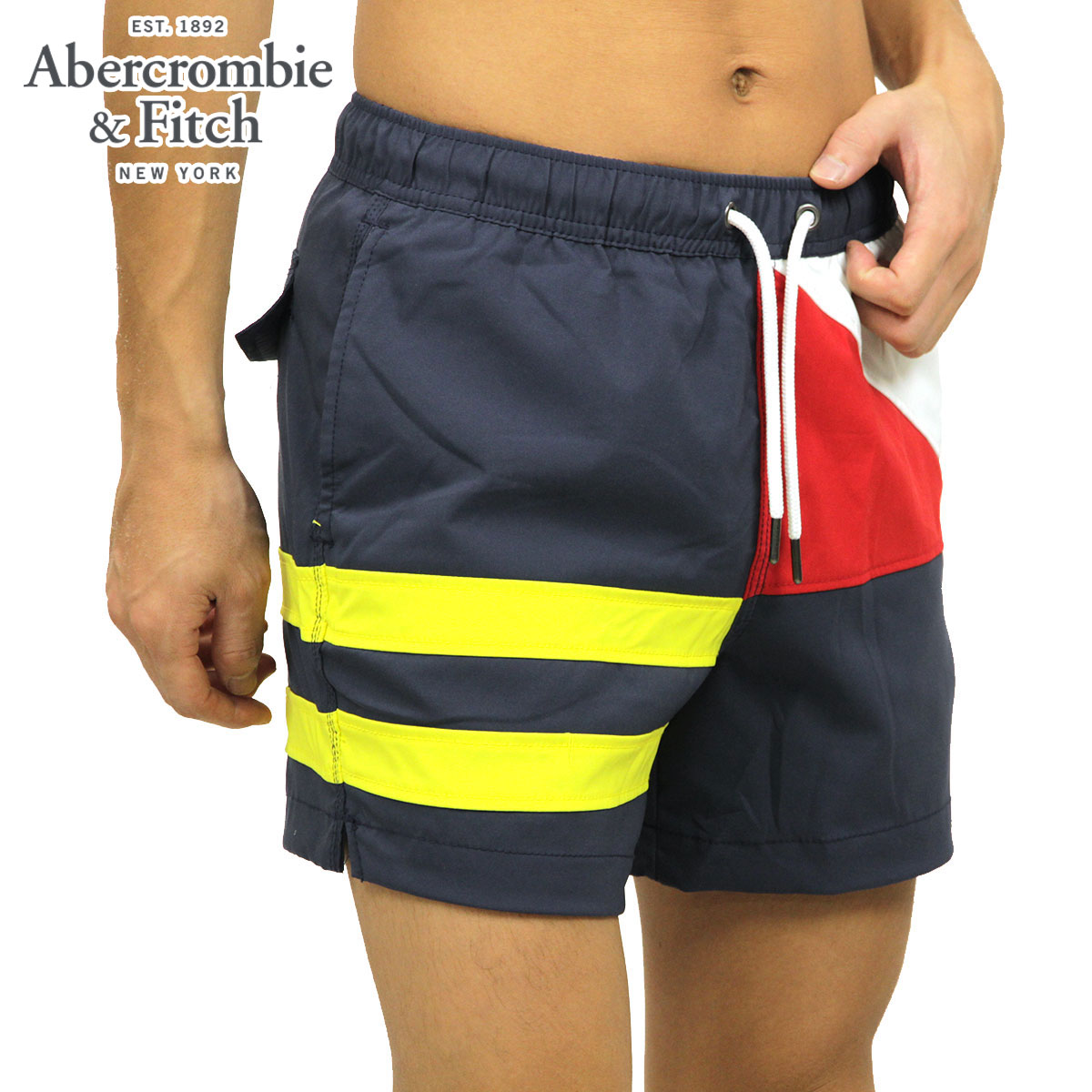 アバクロ 水着 メンズ 正規品 Abercrombie＆Fitch スイムパンツ トランクス型 CLASSIC TRUNKS 5 INSEAM SHORT-LENGTH 133-350-0675-203 父の日 プレゼント ラッピング