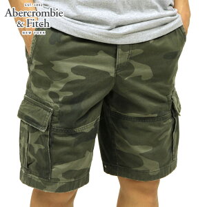 アバクロ ショートパンツ メンズ 正規品 Abercrombie&Fitch ボトムス ハーフパンツ カーゴパンツ 迷彩柄 CARGO SHORTS 10 INSEAM LONG-LENGTH 128-283-0869-378