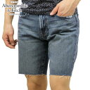 アバクロンビー＆フィッチ アバクロ ショートパンツ メンズ 正規品 Abercrombie＆Fitch ボトムス ハーフパンツ デニムパンツ MEDIUM DENIM SHORTS 128-283-0823-278