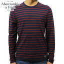 アバクロ ロンT メンズ 正規品 Abercrombie＆Fitch 長袖Tシャツ LONG-SLEEVE STRIPED CREW TEE 124-236-1677-204 D00S20