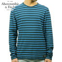 【ポイント10倍 5/1 0:00～5/1 23:59】 アバクロ ロンT メンズ 正規品 Abercrombie＆Fitch 長袖Tシャツ LONG-SLEEVE STRIPED CREW TEE 124-236-1677-224 D00S20