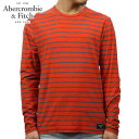 アバクロ ロンT メンズ 正規品 Abercrombie＆Fitch 長袖Tシャツ LONG-SLEEVE STRIPED CREW TEE 124-236-1677-704 D00S20