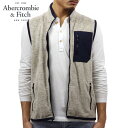 アバクロ スウェット メンズ 正規品 Abercrombie＆Fitch フリース ベスト FLEECE VEST 122-232-0754-402