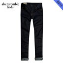 40%OFFセール  アバクロキッズ ジーンズ ボーイズ 子供服 正規品 AbercrombieKids ジーパン a&f slim straight jeans clean rinse DARK D20S30