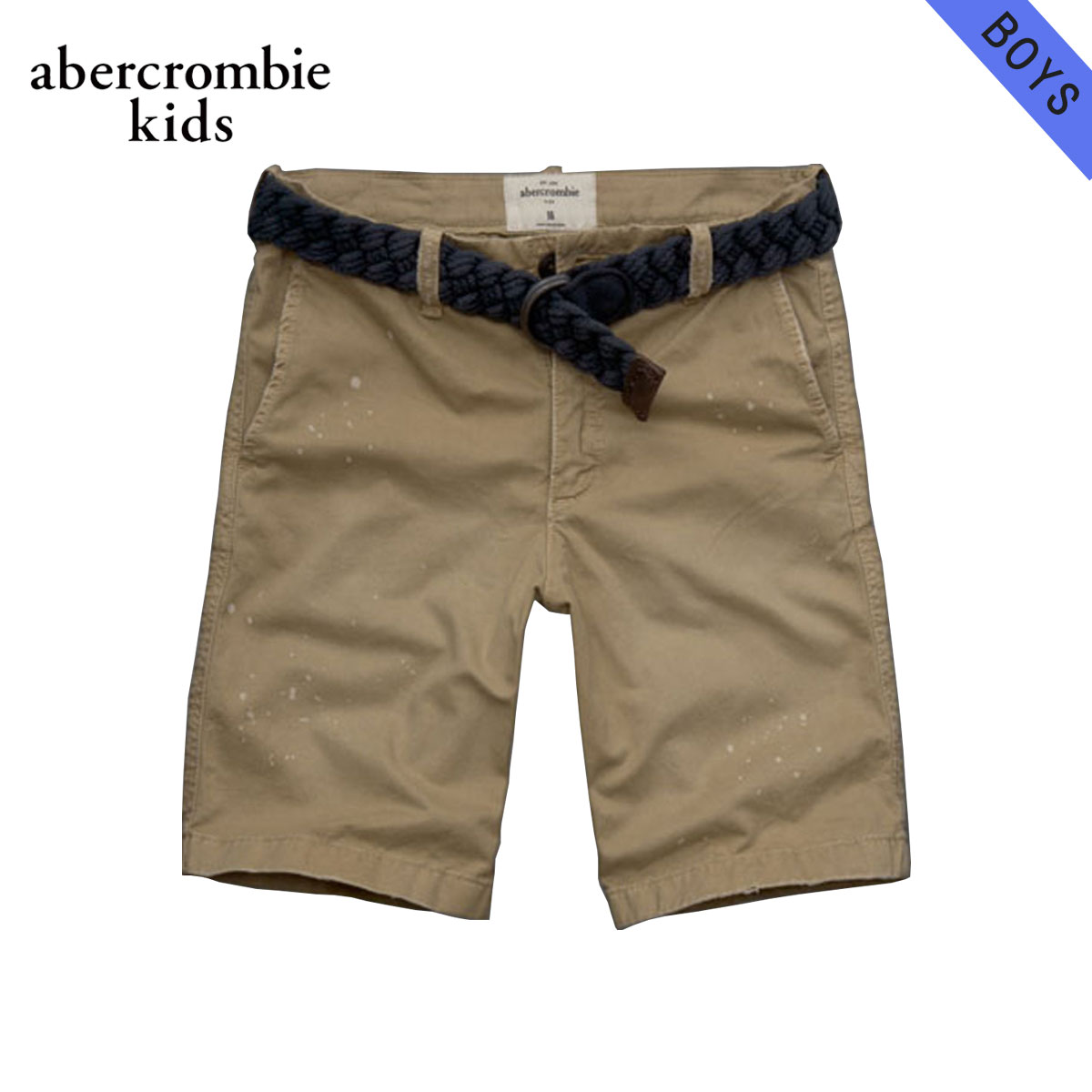 アバクロキッズ ショートパンツ ボーイズ 子供服 正規品 AbercrombieKids ボトムス a&f classic fit shorts ベルト