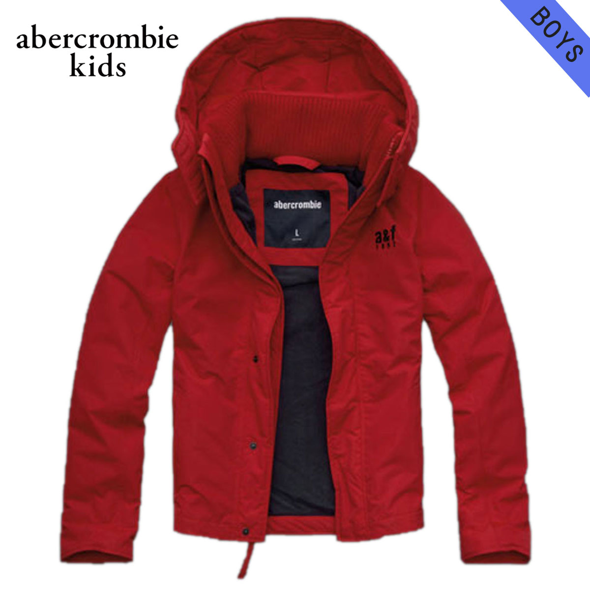 楽天ブランド品セレクトショップ MIXONアバクロキッズ ジャケット ボーイズ 子供服 正規品 AbercrombieKids アウター a&f all-season weather warrior RED D20S30