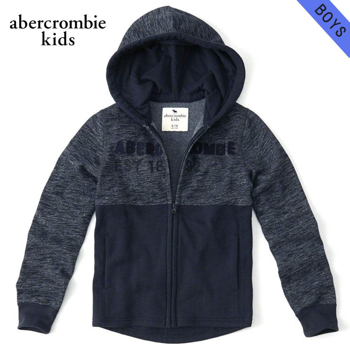 40%OFFセール  アバクロキッズ パーカー ボーイズ 子供服 正規品 AbercrombieKids logo full zip hoodie 222-628-0016-022 D00S20 父の日 プレゼント ラッピング