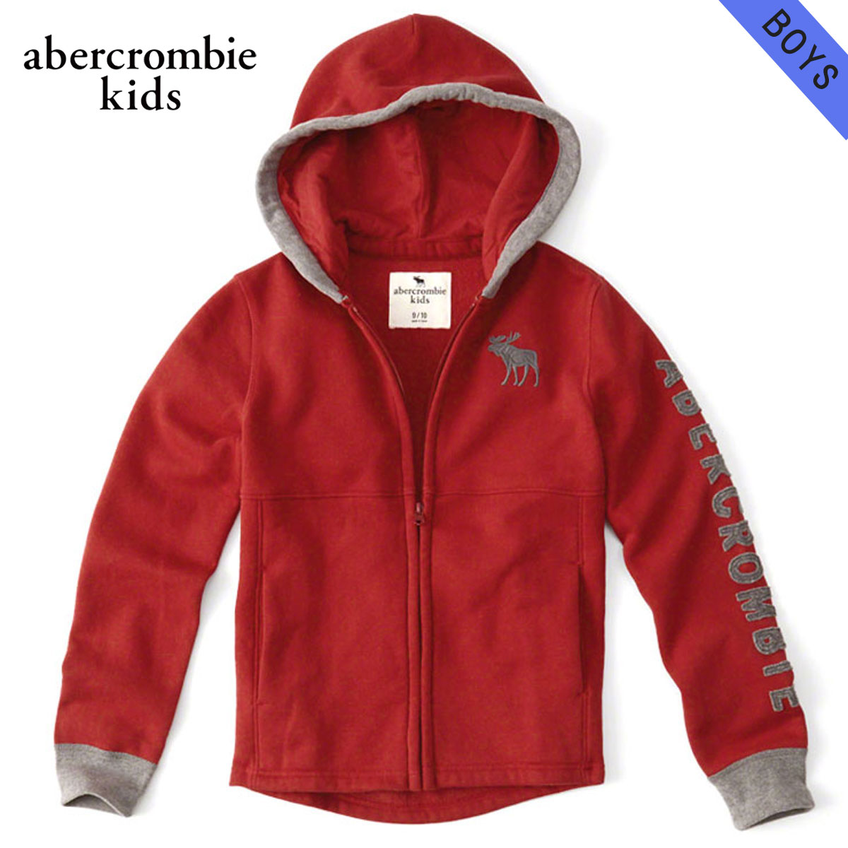 アバクロキッズ AbercrombieKids 正規品 子供服 ボーイズ パーカー logo full zip hoodie 222-628-0016-050 D00S20