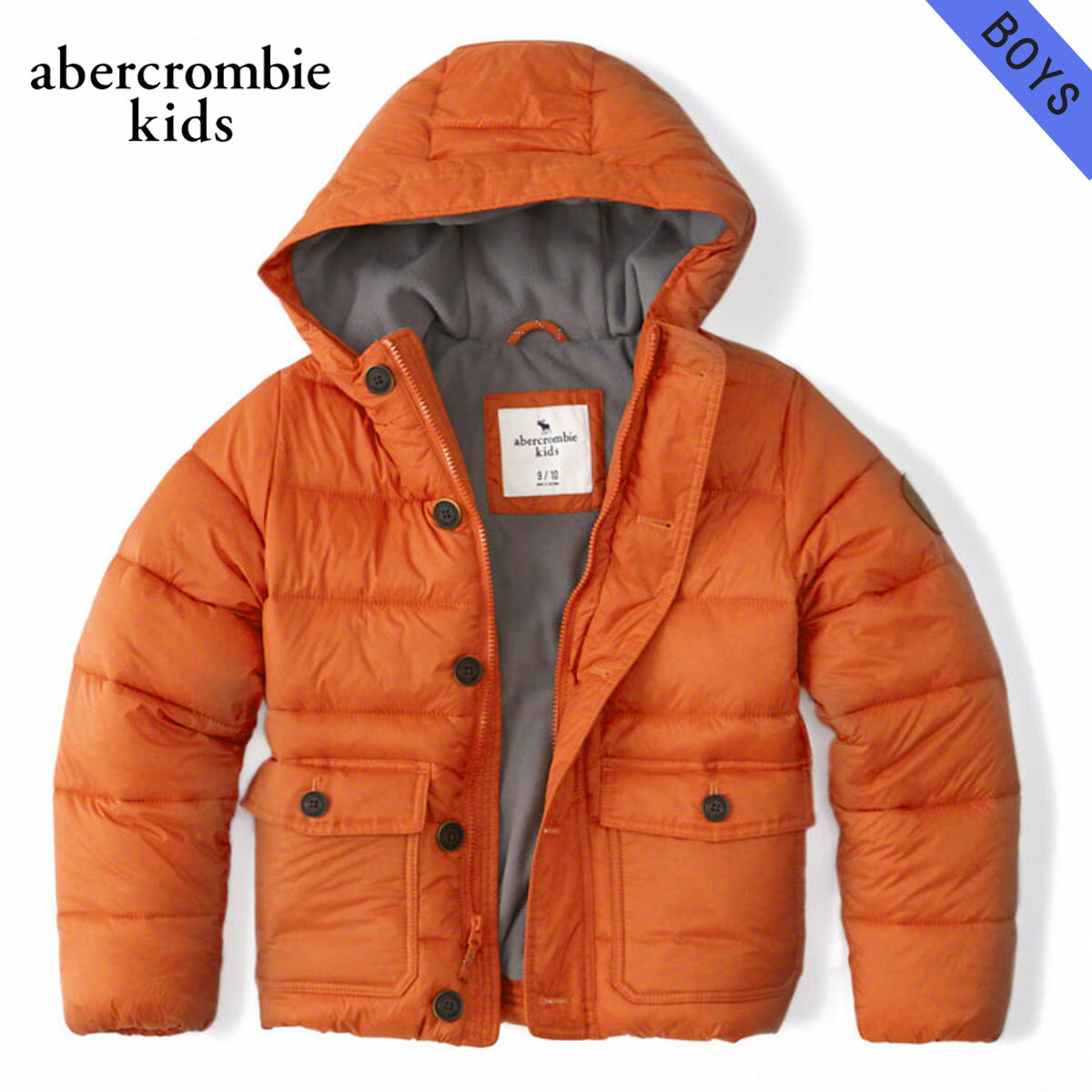 アバクロキッズ アウター ボーイズ 子供服 正規品 AbercrombieKids ジャケット hooded puffer jacket 232-716-0203-070 D00S20 父の日 プレゼント ラッピング