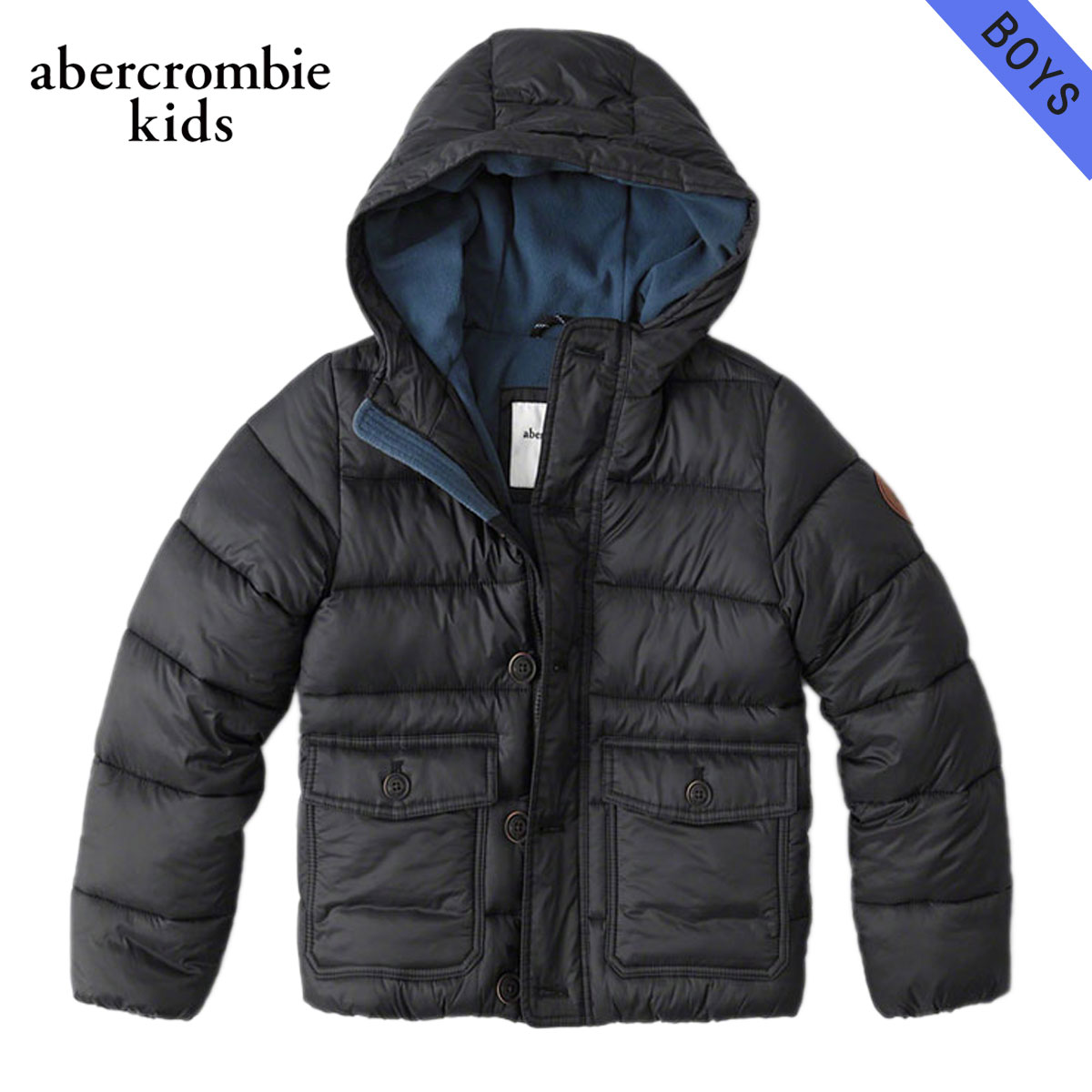 アバクロキッズ アウター ボーイズ 子供服 正規品 AbercrombieKids ジャケット hooded puffer jacket 232-716-0203-091 D00S20 父の日 プレゼント ラッピング