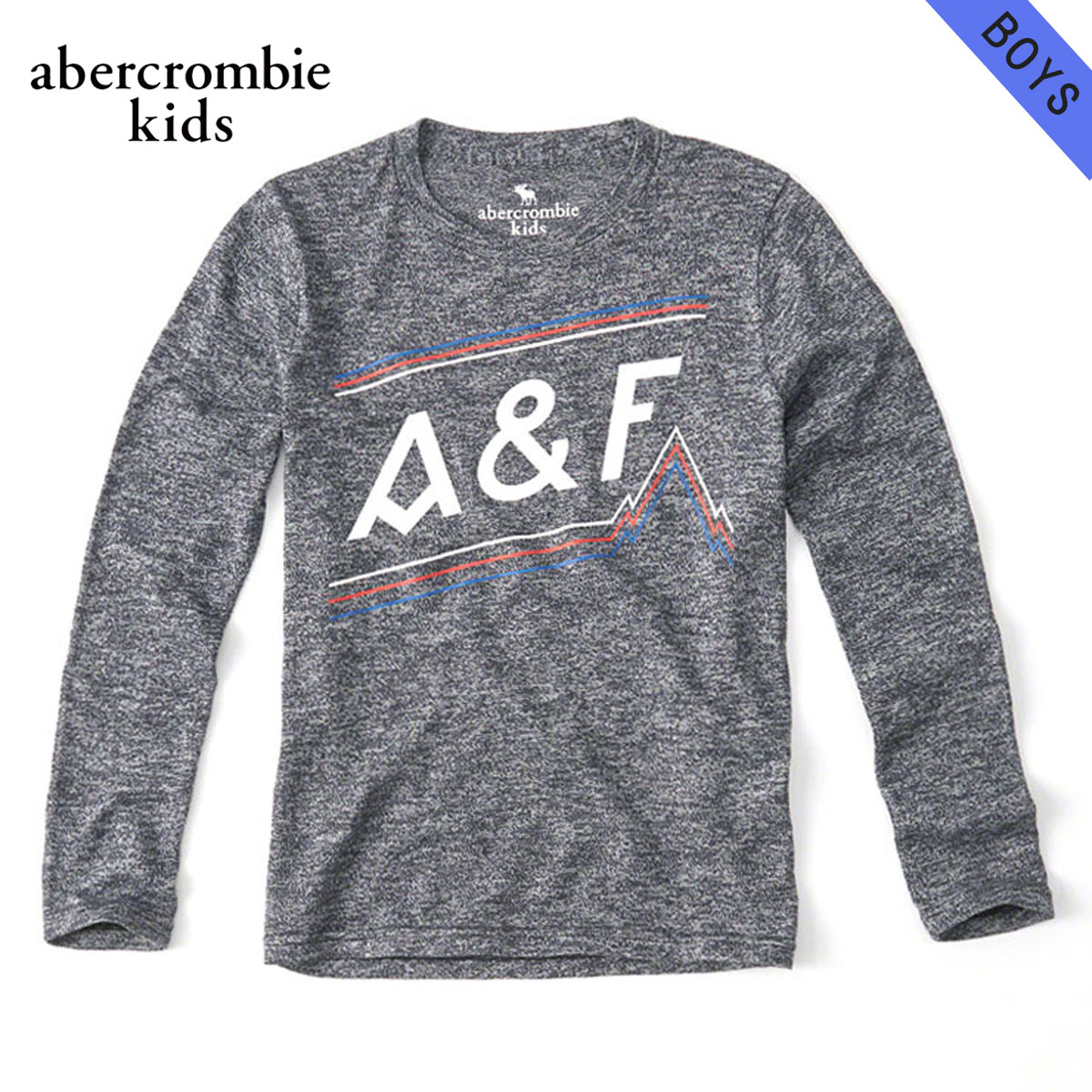 アバクロキッズ Tシャツ ロンT ボーイズ 子供服 正規品 AbercrombieKids 長袖Tシャツ long-sleeve sweater knit tee 223-616-0035-023 D00S20 父の日 プレゼント ラッピング