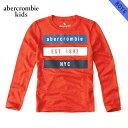 アバクロキッズ Tシャツ ロンT ボーイズ 子供服 正規品 AbercrombieKids 長袖Tシャツ long-sleeve sweater knit tee 223-616-0035-050 D00S20