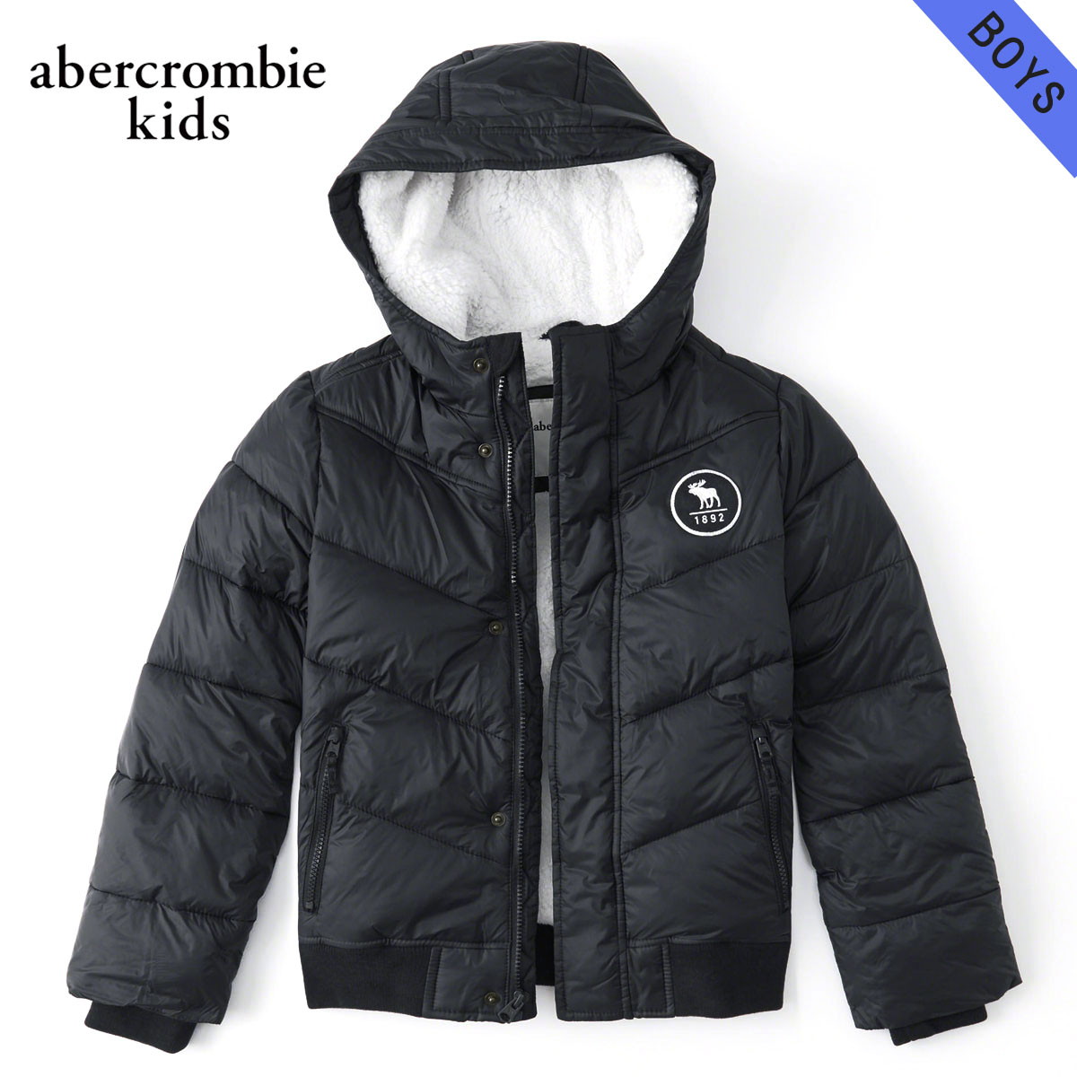 アバクロキッズ アウター ボーイズ 子供服 正規品 AbercrombieKids ジャケット パーカージャケット the a&f essential puffer 232-716-0227-091