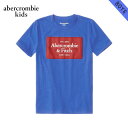 アバクロキッズ Tシャツ ボーイズ 子供服 正規品 AbercrombieKids 半袖Tシャツ クルーネック ロゴTシャツ logo tech tee 223-616-0180-025